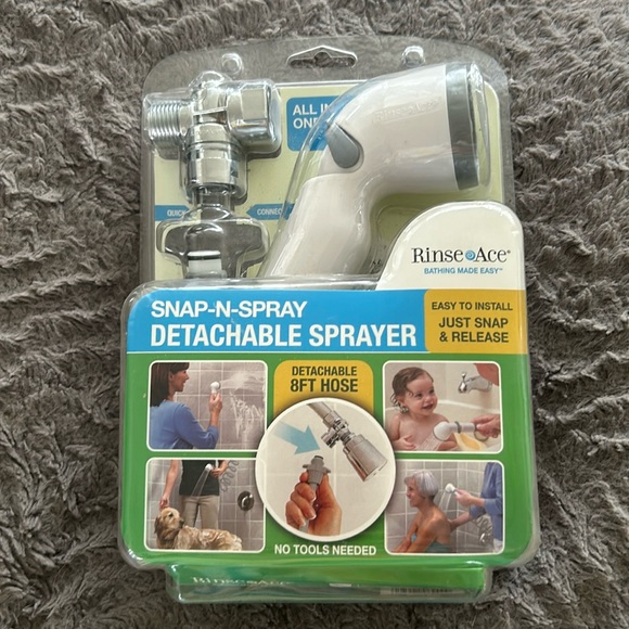 NEW | Rinse Ace Snap and Spray Detachable Sprayer 8FT Hose - Picture 1 of 3